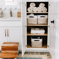 Large Fabric Storage Baskets for Shelves 3 Pack, 15x11in Closet Storage Bins …