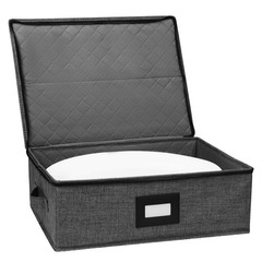 China Storage Containers, Platter Storage 17″ x 13″ x 6″ for Dinnerware Stora…