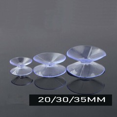 10pcs Double Sided Suction Cups 20/30/35mm Glass Table Fish Tank Clear Sucker