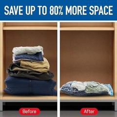 Spacesaver Vacuum Storage Bags for Clothes Storage, 10 Pack x 2 – Large