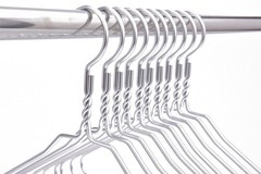 Quality Hangers Silver Aluminum Metal Coat Hangers Heavy Duty Suit Hangers 10…