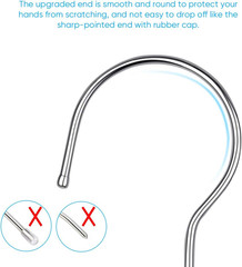 Fayleeko Stainless Steel Wire Hangers – 50 Pack Heavy Duty, Space Saving 16.5 In