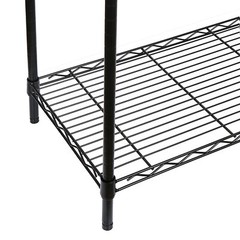 2PCS 4-Tier Metal Wire Shelf Rack Storage Shelving Unit Organizer for Kitchen
