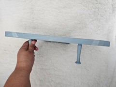 Bear Handmade Wood Coat Jacket Hat & Clothing Hanger Rack Blue Heart 16” Long
