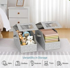 2 PCS Stackable Hat Storage for Baseball Caps, Holds up to 24 Caps Hat Organizer