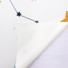 Yifasy Drawer Shelf Liner Moon Stars Self-Adhesive 17.7″W x 118″L,