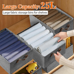 10 Pack Foldable Storage Bins – Large Capacity Closet Organizer System
