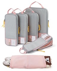 BAGSMART 6 Set /4 Set/2 Set Compression Packing Cubes for Travel Lightweight