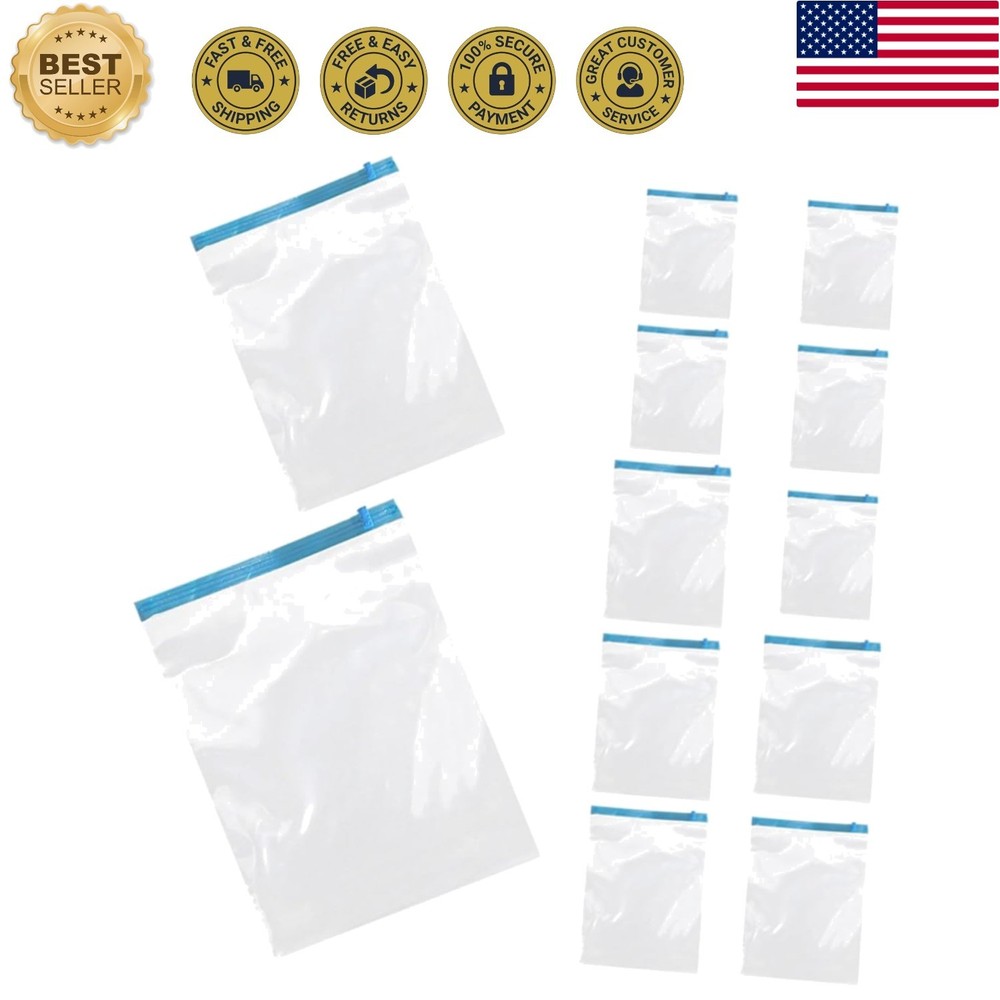 12pcs Hand Roll up Vacuum Storage Bags Pa+pe 7-layer Compression Bags for Tra…