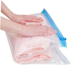 12pcs Vacuum Compression Storage Bags Hand Roll without Pump Pa+pe Material 3…