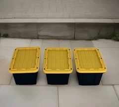 Mini Teeny Tote Commander With Lids- set of 3