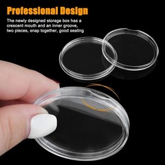 50pcs 40mm Clear Coin Capsules For Morgan Silver Dollar Half Dollar Coins USA
