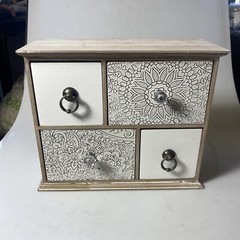 DRAWER STORAGE JEWELRY BOX 9”x 11” x 4 1/2”