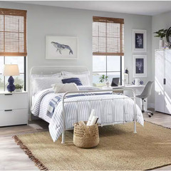 12 In. W X 6.5 In. D X 5.3 In. H Seagrass Shelf Basket Lined with White Lining