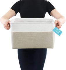 Large Fabric Storage Baskets for Shelves 3 Pack, 15x11in Closet Storage Bins …