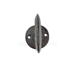 Industrial Ceiling Clevis Eye Wall Hook Heavy Duty Cast Iron Antique Brown Look