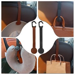 2 Pcs Cowboy Hat Holder for Truck,Magnetic Hat Clip,Leather Hat Holder for Ca