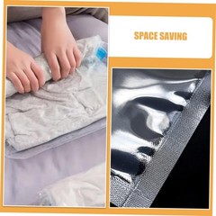 12pcs Hand Roll up Vacuum Compression Bags 35×50 40x60cm Pa+pe 7-layer Space …
