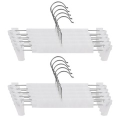 60 80 Pack Pants Hangers with Adjustable Non-Slip Clips Anti-Rust Hanging Hook