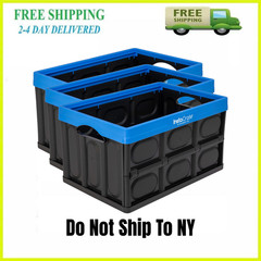 3 Pack Greenmade Instacrate Collapsible Plastic Storage Bin Basket 12 Gallon New