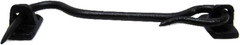New 5.5 inch Black Cast Iron Barn Door Gate 2 Piece Latch Hook Cabin Mud Room