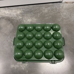 Sterilite 20 Holiday Ornament Storage Case Green with Lid Christmas Organizer