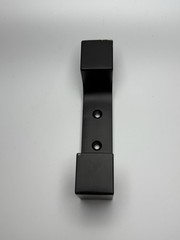 NWT Black Metal Hooks Set of 6 Wall Mount Coat Hooks Heavy Duty