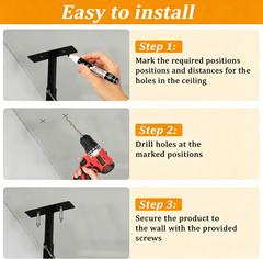 Garage Ceiling Storage Rack Kit Adjustable Heavy Duty Overhead Shelving