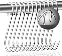 Meat Hooks 4” 4mm, SUS304 Stainless Steel Butcher’s Hook(10Pack), Meat Hook for