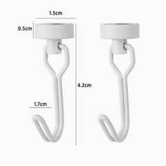 8 Pack Swivel Swing Magnetic Hook 30LBS Heavy Duty Magnetic Hooks Strong Magnet