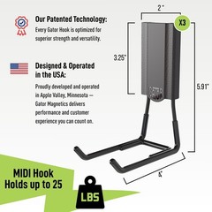 Heavy Duty Magnetic Hooks 25 lb – 4 in Open Hooks for Steel Surfaces, Easy-Relea