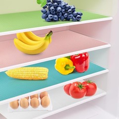 BEVTEE 8 Pack Refrigerator Liners, Washable 11.8″W x 17.7″L, Mixed Color