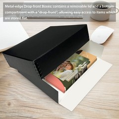 Golden State Art, Acid-Free Archival 8.5×11 Inches Metal Edge Drop Front Museum