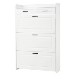 Shoe Cabinet with 3 Hidden Flip Drawers & 2 Storage drawer