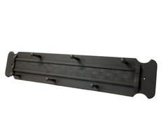 Wall Hung Coat Rack Hanger Modern Contemporary Painted Slate Gray Wood Entryway
