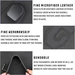 Bittwee 2PCS Car Headrest Hook, Leather Automotive Back Seat Hanger Black