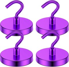 Magnetic Hooks Heavy Duty 110lb 50lb 25lb Strong hanger refrigerator red Purple