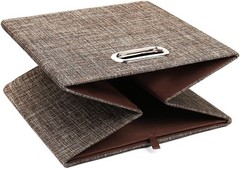 Heavy-duty fabric drawers, 11 x 11 inches, set of 4, brown