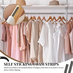 200Pcs Foam Strips with Adhesive for Clothes Hangers, Non-Slip Foam Tape Hang…