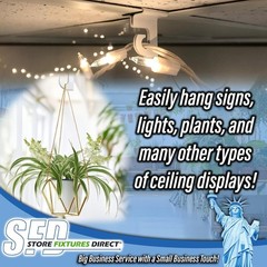 Extra Heavy Duty White Aluminum Drop Ceiling Hooks, One Piece Ceiling Grid Cl…