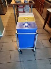 Baker’s Lane 30 Gallon / 480 Cup Mobile Triple Ingredient Bin