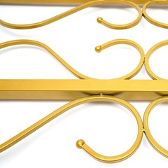 Gold Metal Wedding Arch Square 205 cm Iron Backdrop – Easy Assembly