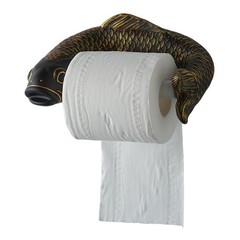 Decorative Toilet Paper Rack with Fish Shape Bathroom Accent