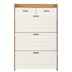 Shoe Cabinet with 3 Hidden Flip Drawers & 2 Storage drawer