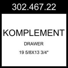 IKEA KOMPLEMENT Drawer White 19 5/8×13 3/4″ 302.467.22