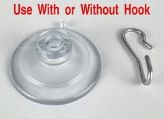 Wis-Sales 9-Pack Medium 1 3/4 inch 1 inch, Transparent