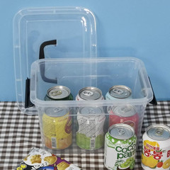 6 Quart Stackable Plastic Storage Bins with Lids – 4 Pack, Clear & Durable