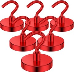Magnetic Hooks Heavy Duty 110lb 50lb 25lb Strong hanger refrigerator red Purple