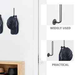 2 Pcs Wall-mounted Hat Stand Cap Organiser Racks for Baseball Holders