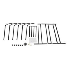 Adjustable Height Garment Rack With Six Universal Wheels 45.6*19.6*55.12-70.87in